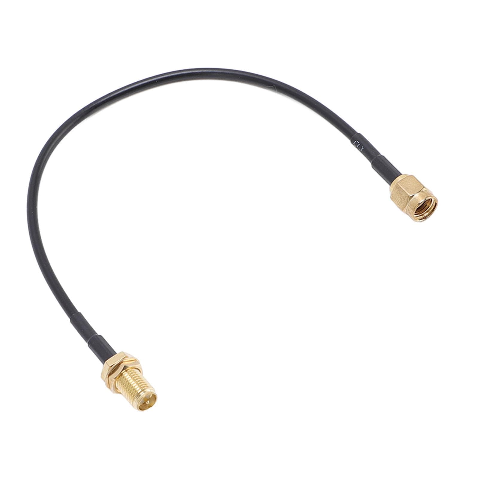 SMA Male to SMA Female Cable RG174 Coaxial Antenna Extension Low Loss 15cm Gold Plated Brass