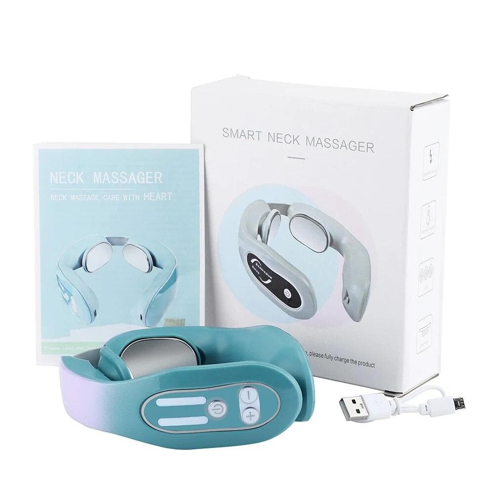 Electric TENS Pulse Neck Massager for Pain Relief Wireless Heating Cervical Spine Massager Kneading Therapy Relaxation Tool CHINA