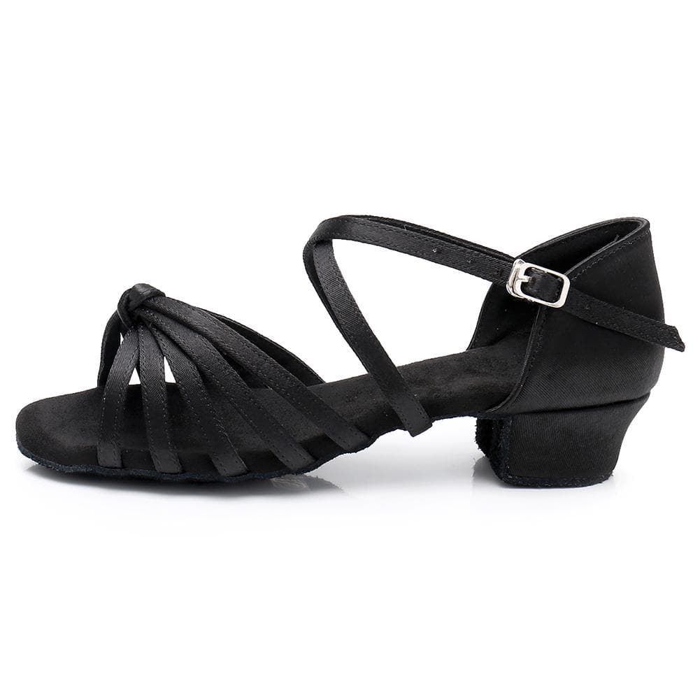 Low Heel 3.5cm Ballroom Dance Shoes for Women Girls Latin Salsa Dance Shoes 38 black