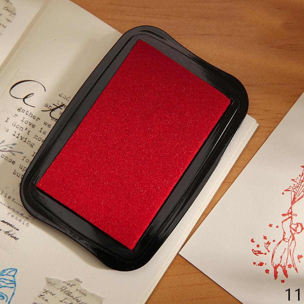 Large Size Vintage Inking Pads for Stamp DIY Crafts Scrapbooking Stamp Pads Rubber Wooden Stamps Paper Inking Pads red