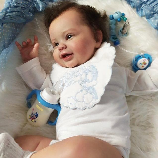 BZDOLL 60CM 3D-Paint Skin Soft Silicone Reborn Baby For Girl Realistic Princess Toddler Art Doll With Vascular Vein Dress Up Bebe