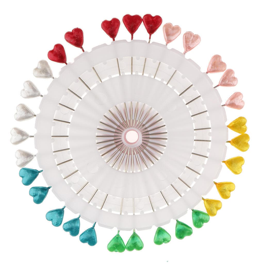 MagiDeal SunniMix Bufanda Multicolora de 30pcs Hijab Fija Corchete Botones Costura Sastre Heart