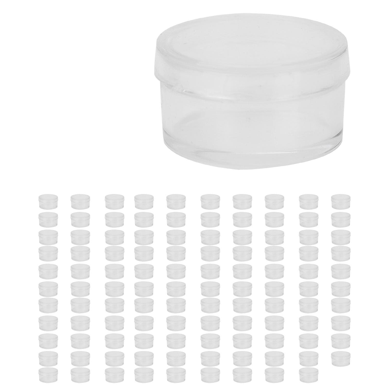 100pcs Beads Watch Parts Hardware Storage Box Jewelry Small Items Container Organizer 2cm