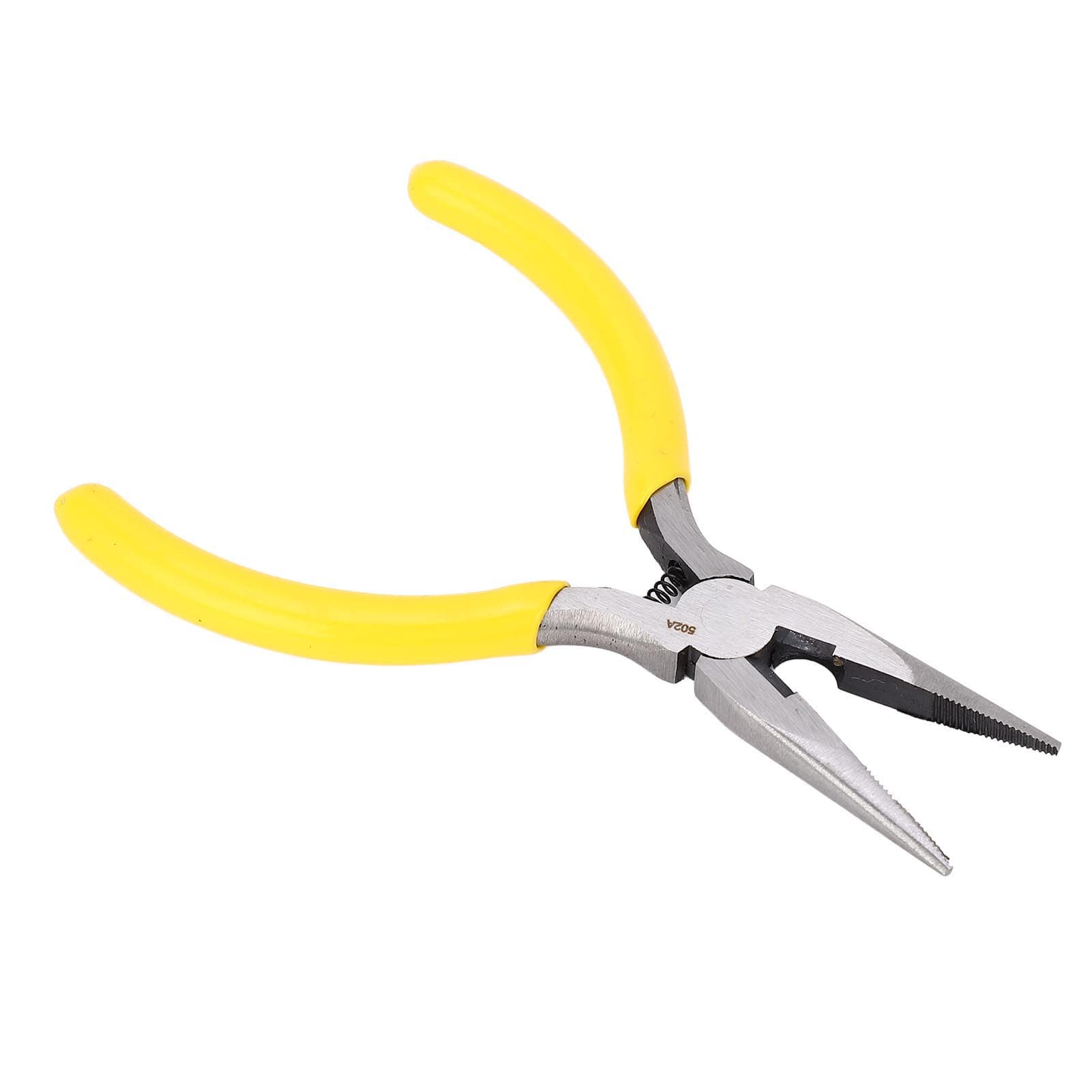 5 Inch Needle Nose Pliers Rustproof High Carbon Steel Pliers with Skid Resistant Ergonomic Rubber