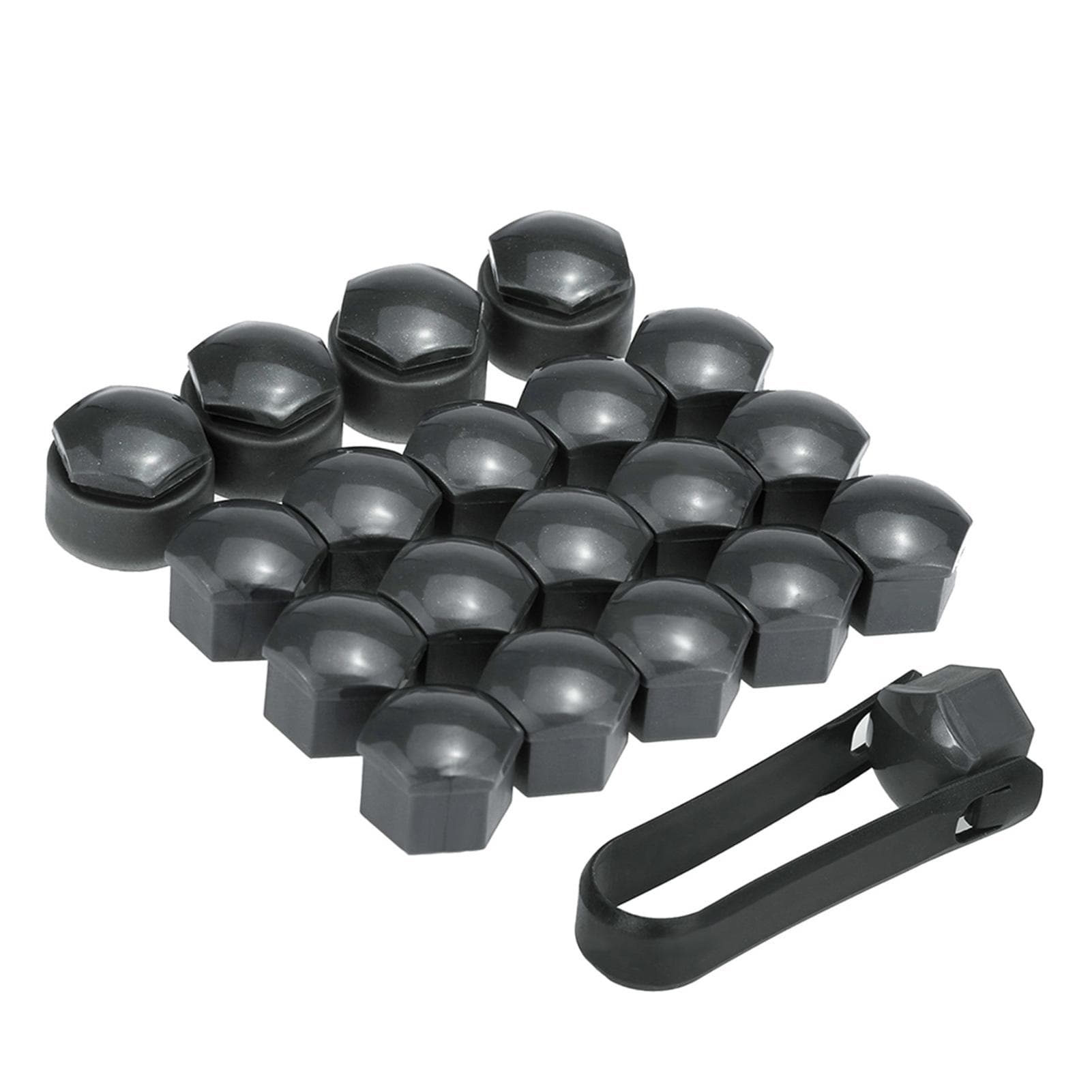 Set of 16+4pcs Universal 17mm Car Wheel Nut Bolt Covers Locking Caps
