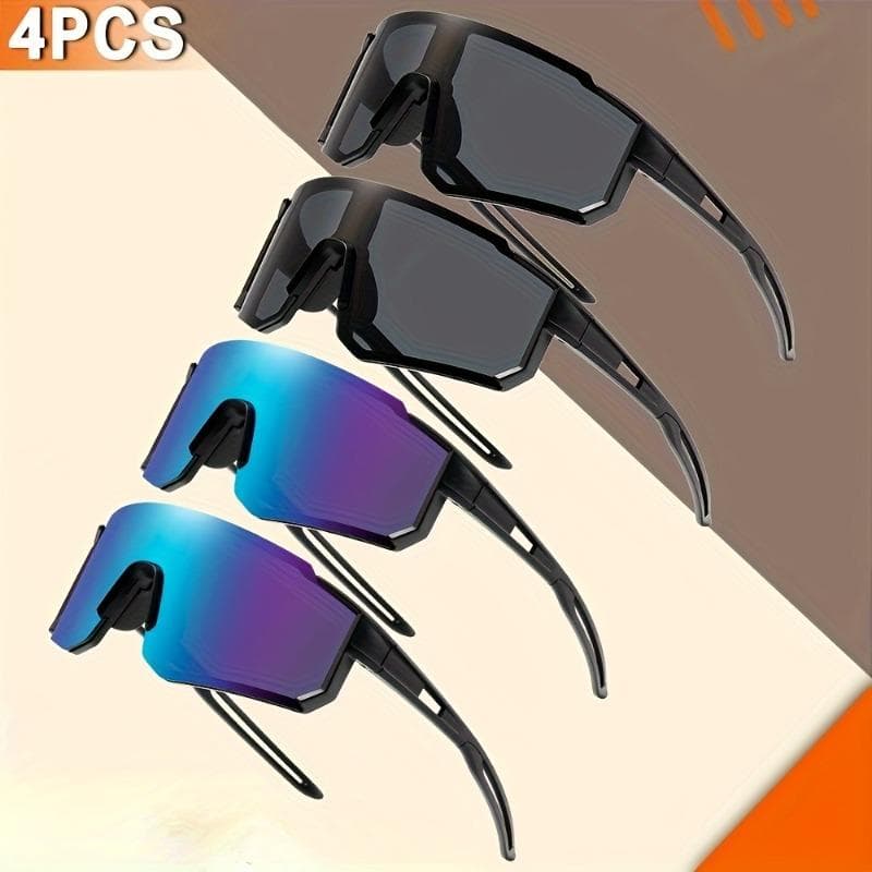 1/4pc Premium Dreamy Wrap Glasses Set Ultra-Chic Unisex Fashion Accessory Retro Style Eyewear