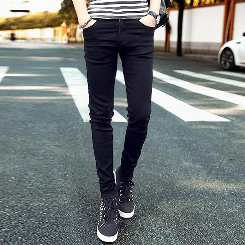 Men's Slim Fit Elastic Skinny Jeans 32