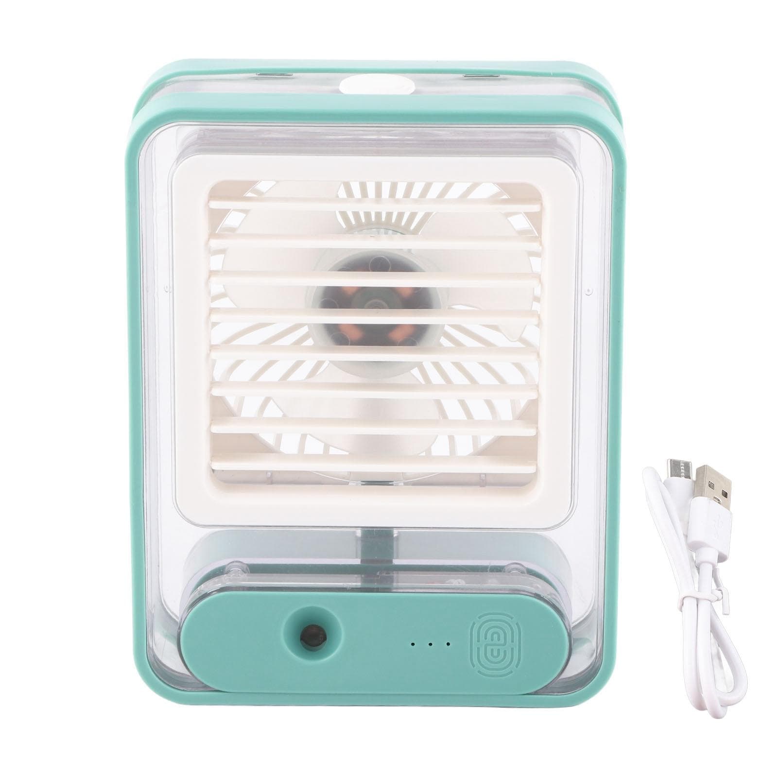 Desk Misting Fan 3 Speed USB Charging Quiet Table Water Mist Spray Fan with Night Light for Bedroom