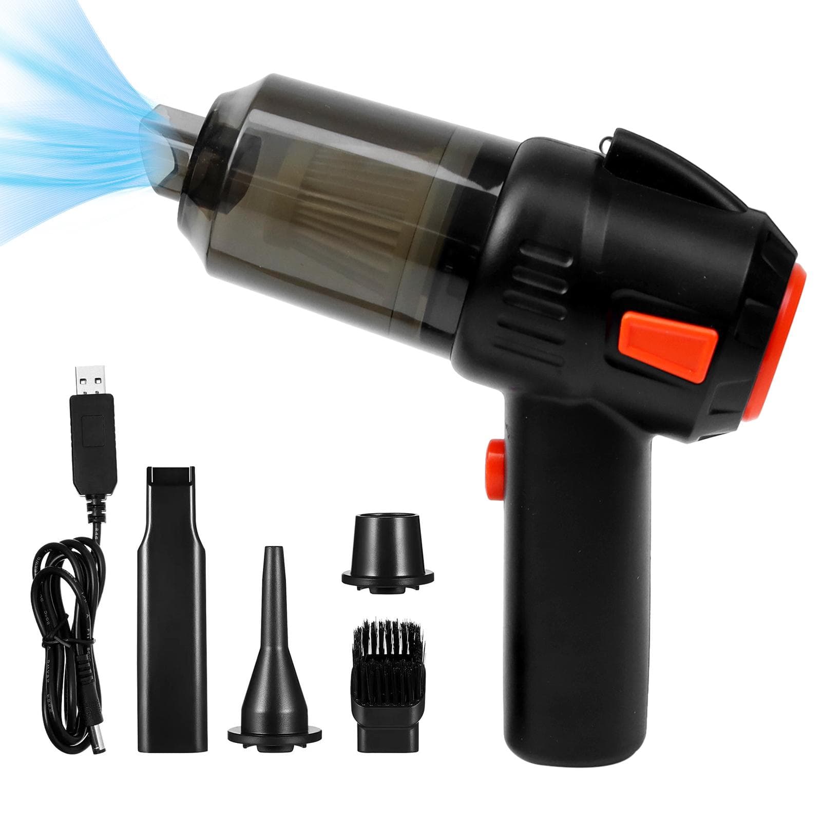 Handheld Vacuum, 3-In-1 Cordless Handheld Vacuum Cleaner for Home and Car Cleaning, Mini Portable black