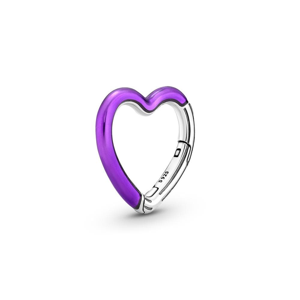 2023 Sterling Silver S925 charm ME Heart Charm Loved Hoops Earring pendant Fit original  Bracelet Me women jewelry gift