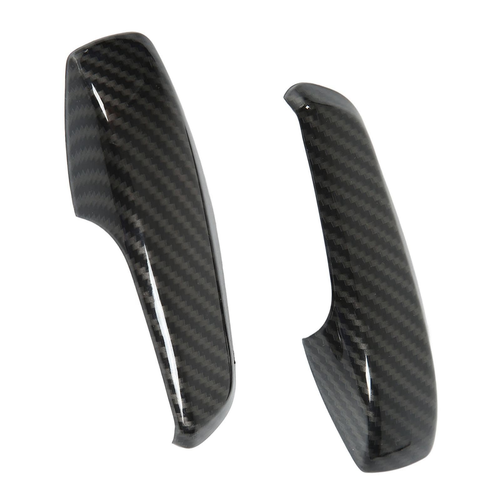 2pcs Inner Door Handle Trim Cover Carbon Fiber Color ABS Replacement for Smart Fortwo W451 Facelift