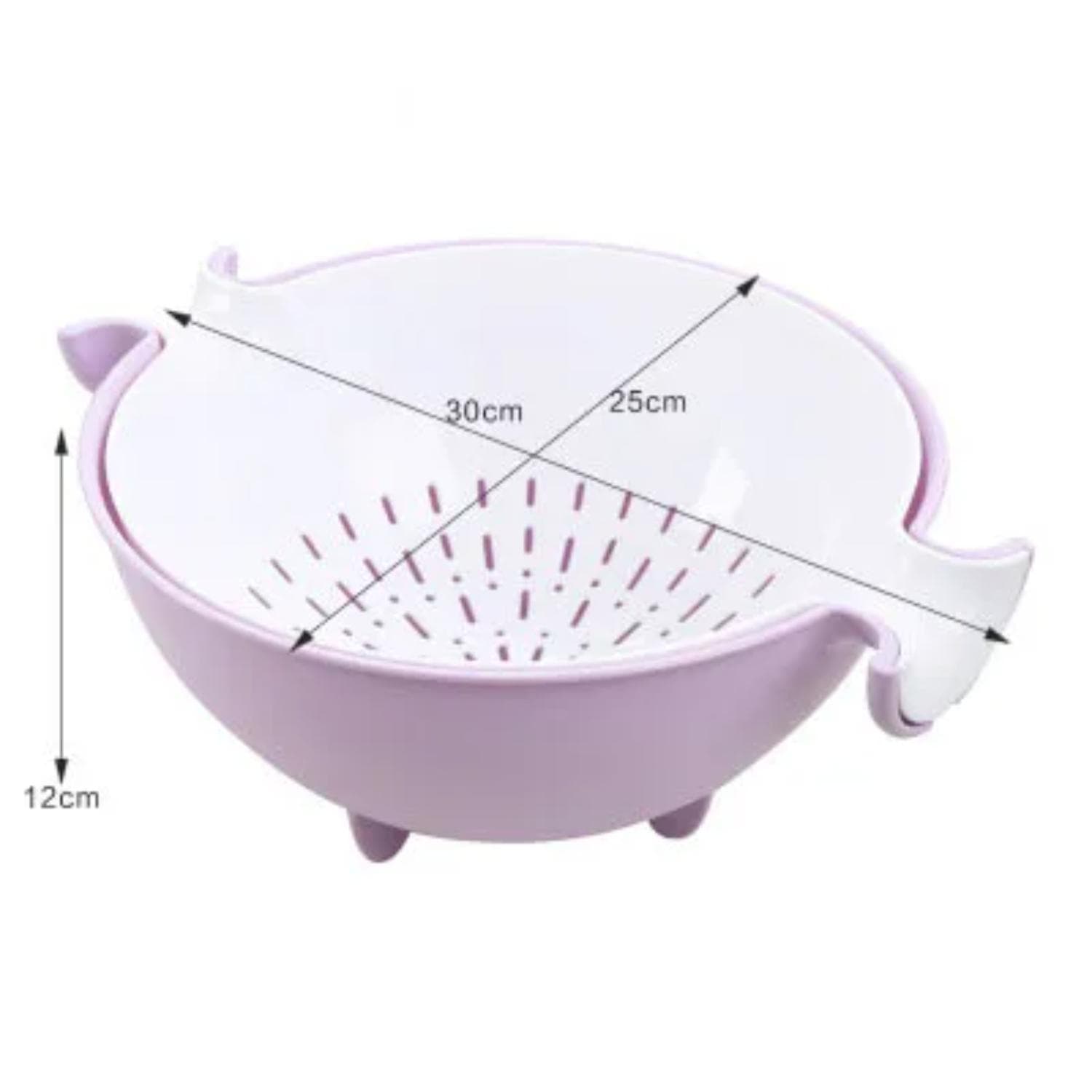 Double Drain Fruit Basket Organizer Food Storage Container Plastic Kitchen Storage Box Household Furnishings