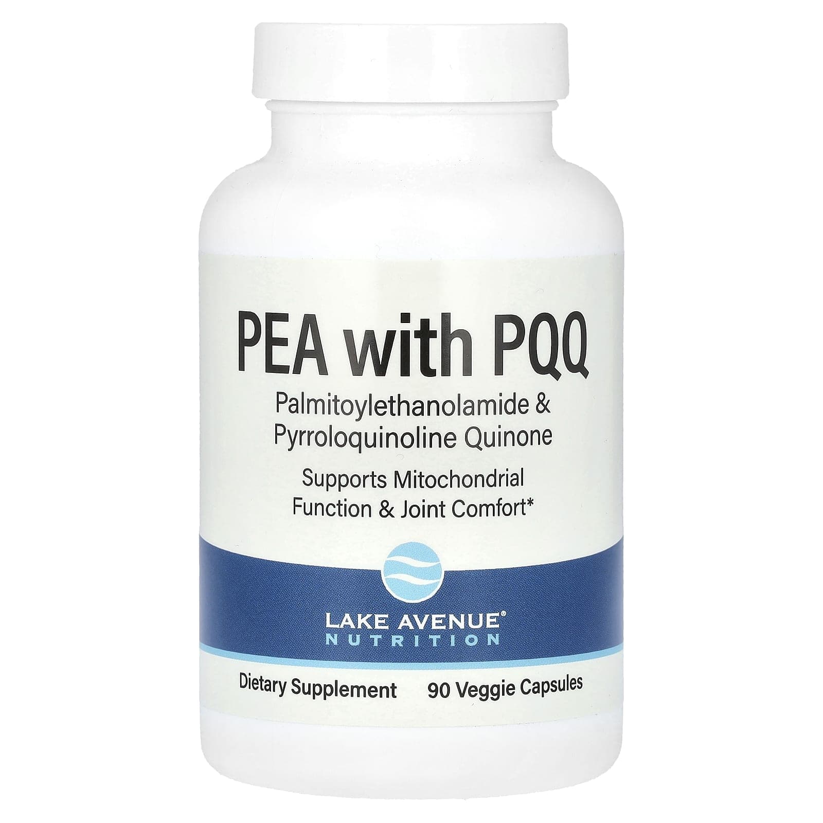 Lake Avenue Nutrition, PEA 300mg + PQQ 10mg, 90 vegetable capsules