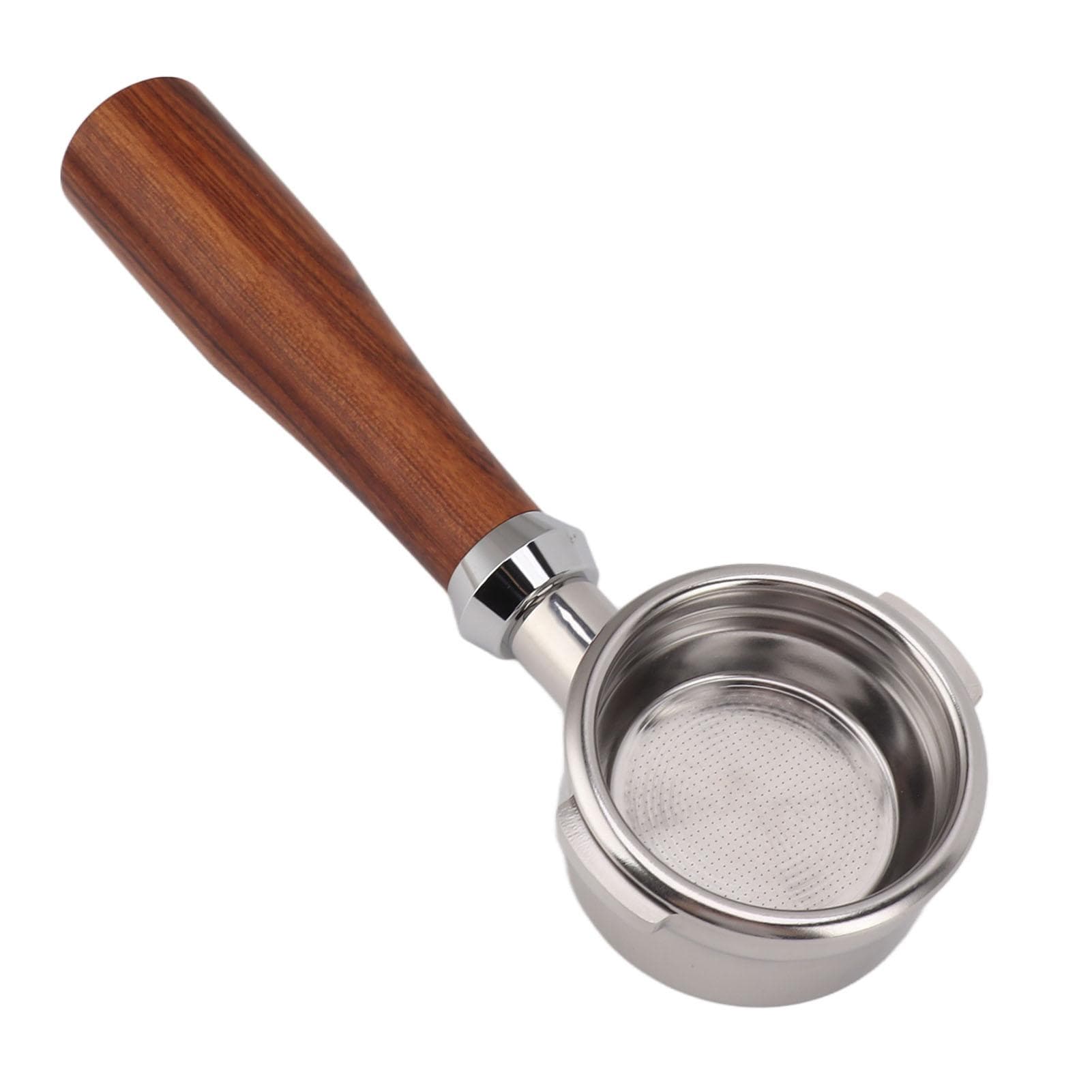 58mm Bottomless Portafilter 2 Ear Stainless Steel Wood Handle Detachable Coffee Machine Accessory E Classic Rosewood