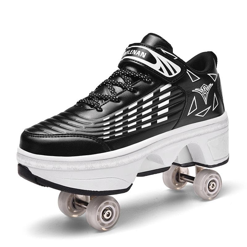 Roller Roller Shoes 4-wheel Deformation Shoes Roller Skates Men's and Women's Adult Runaway Shoes Skating Shoes Shoes with Wheels 42