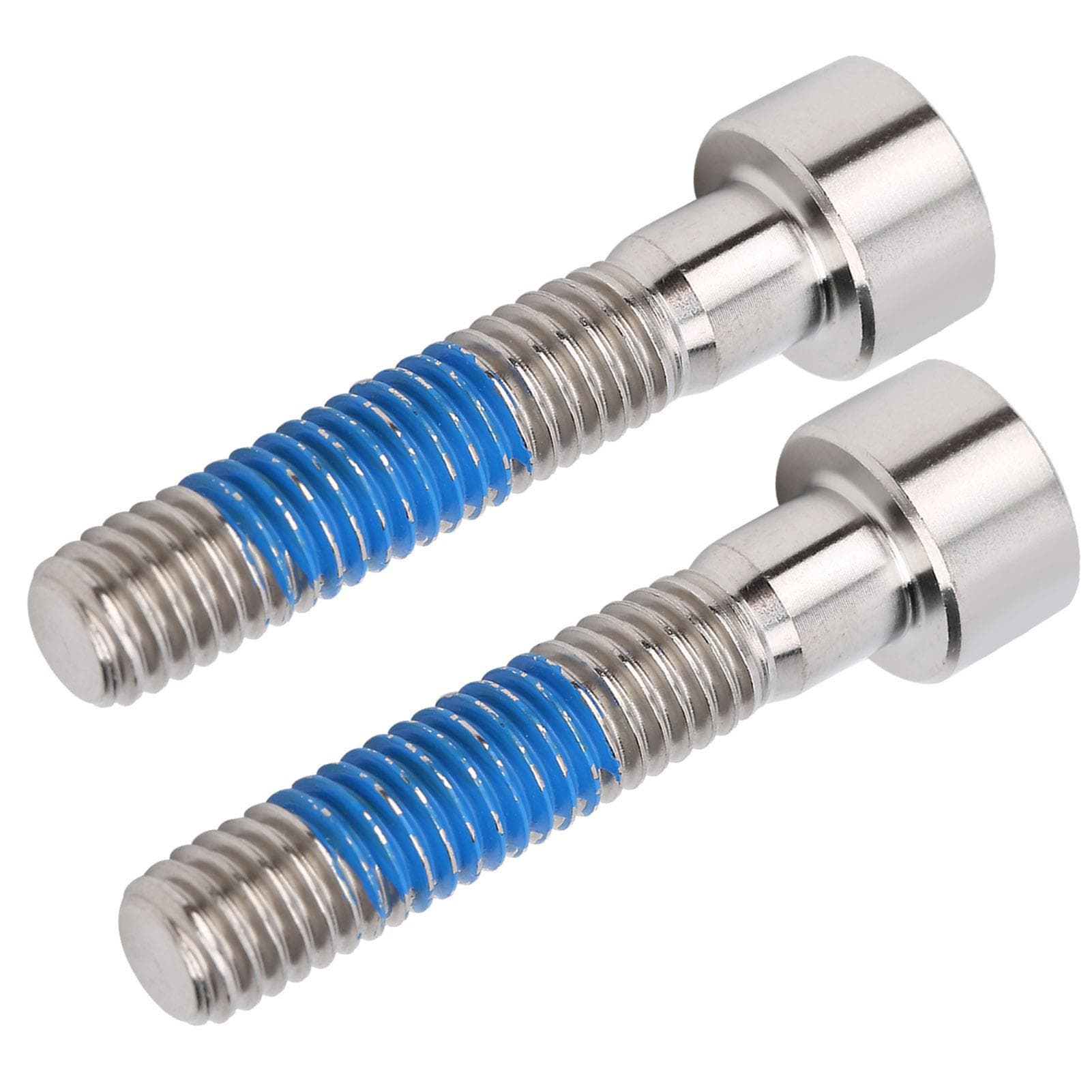 2pcs M6x30mm Bicycle Handlebar Stem Bolts Mountain Road Bike Bicycle Headset Cap ScrewsSilver