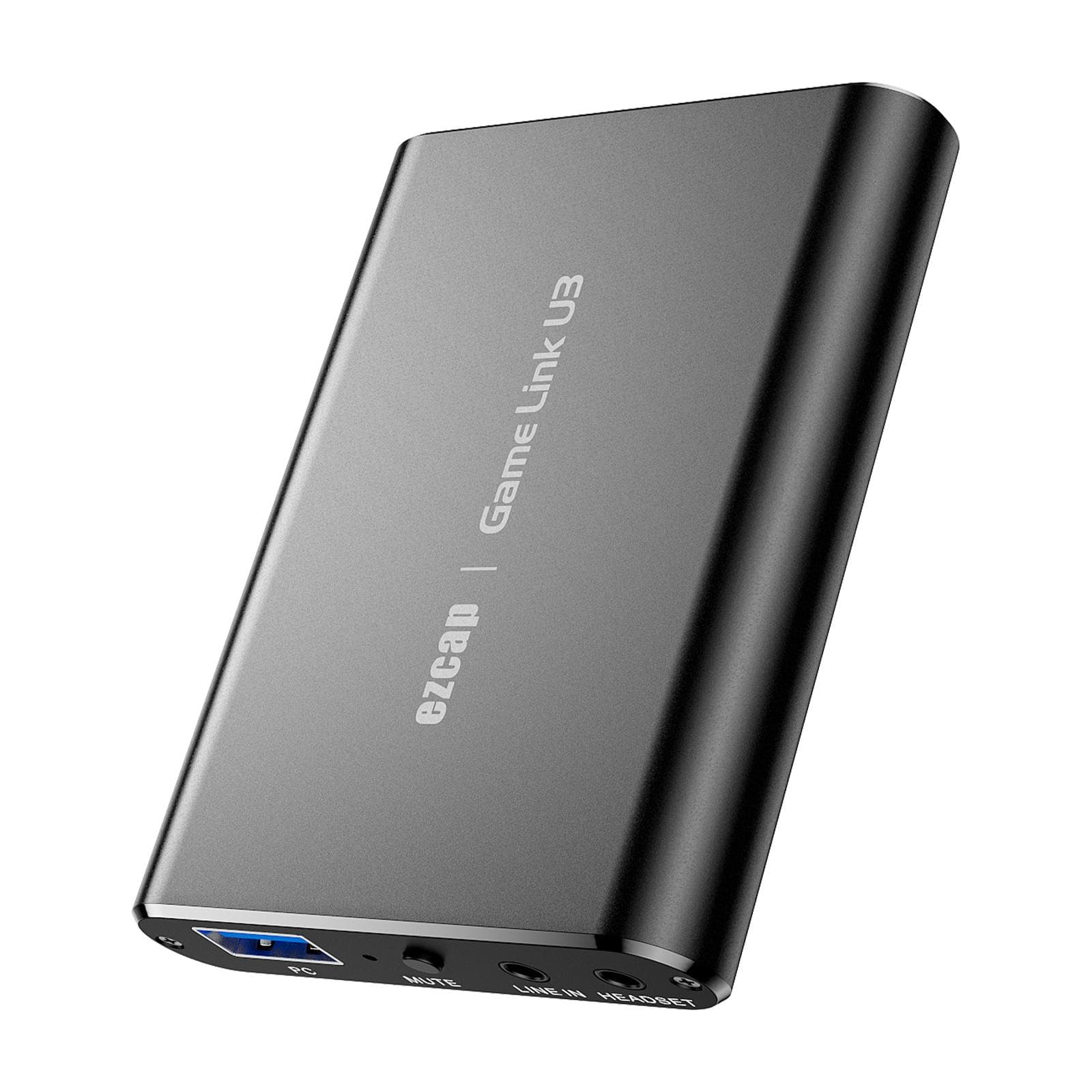 ezcap371 Game Link U3 Video Capture Box 4K Loop Out 1080P HD Recording Box USB3.2 Audio Video black