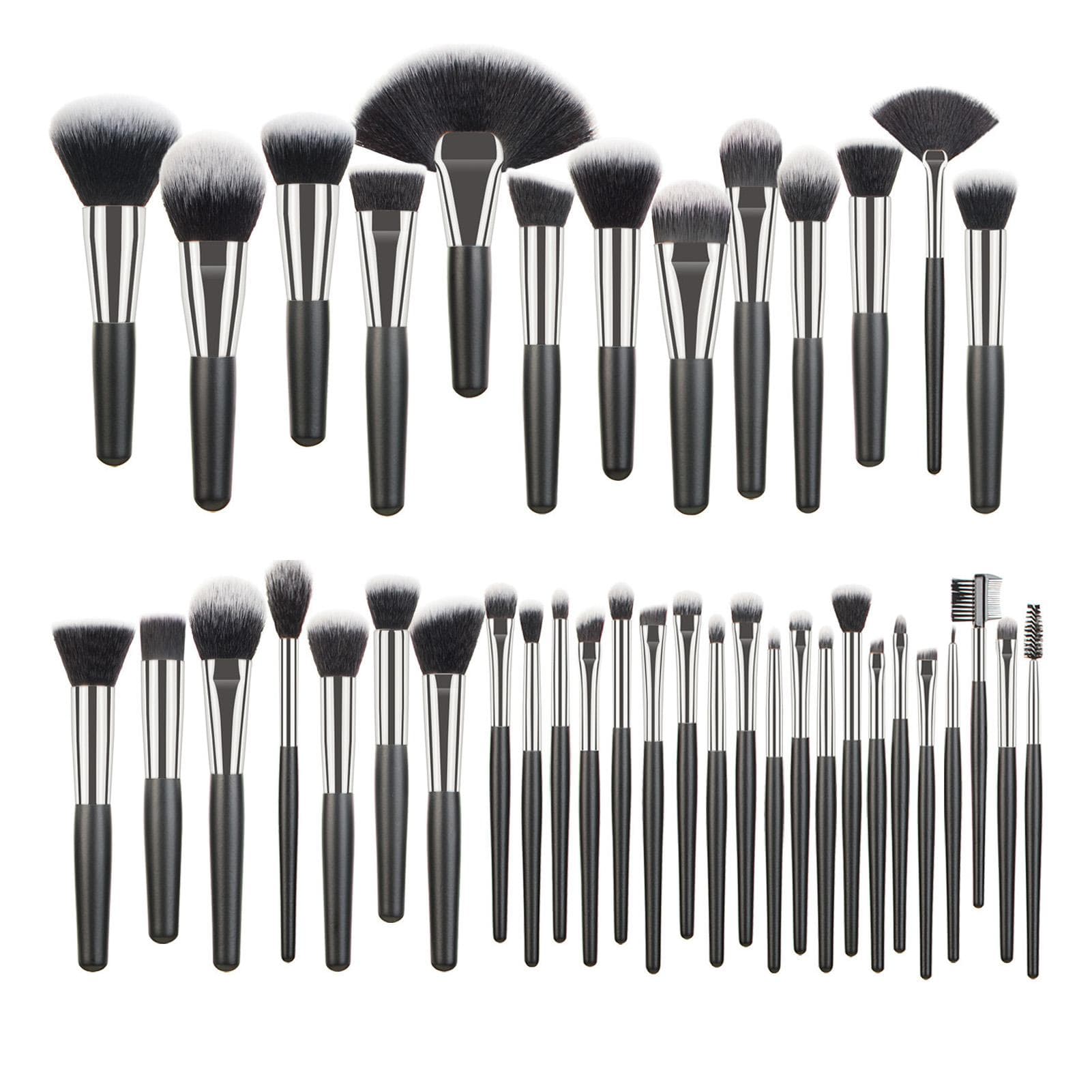 40Pcs Makeup Brushes Set for Eye Shadow Concealer Foundation Lip Soft Wooden Handle Cosmetic Brush