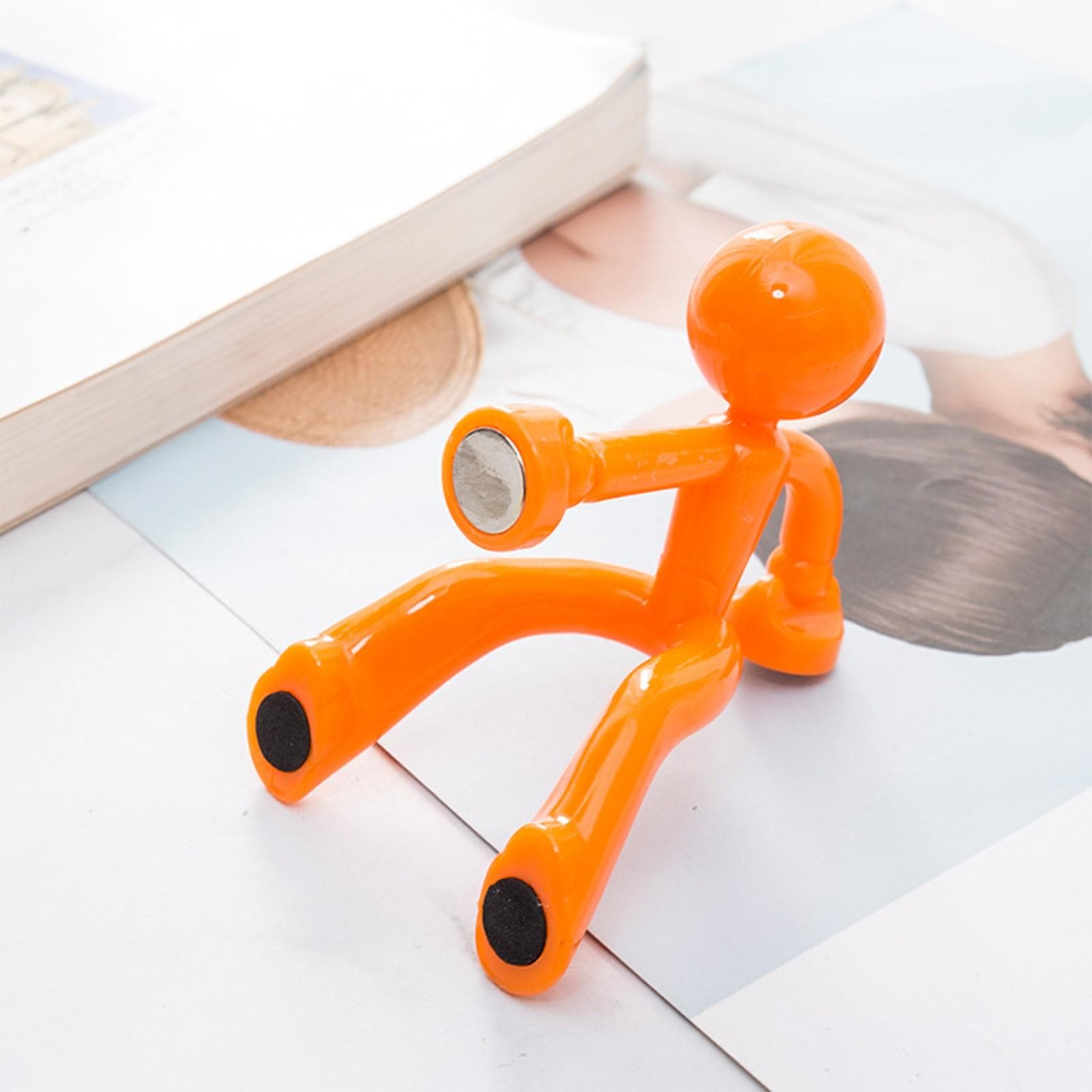 Magnet Key Holders Magnetic Man Key Hook Wall Key Holder Fridge Magnets Home For Any Metal Surface One Size orange