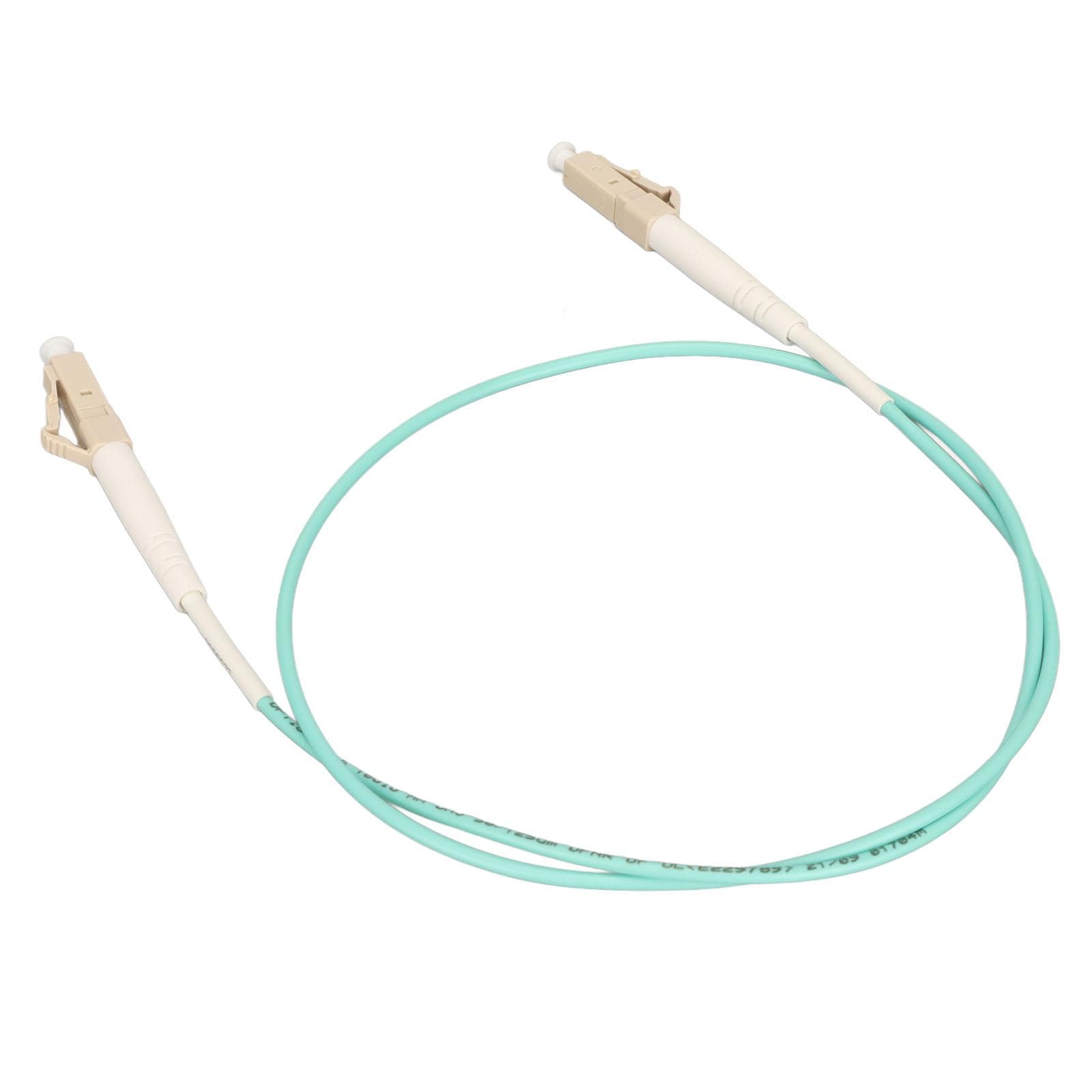 Fiber Patch Cable OM3 Core 0.5M LC to LC Simplex Multimode Fiber Optic Cable for SFP Transceivers