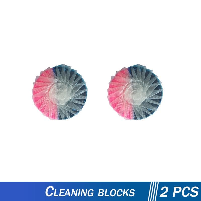 Toilet Bowl Cleaner Drain Tank Rose Fragrance Tablet Freshener Deodorization Stain Remover House Bathroom Cleaning Agent Product 2PC Cleaner Tablets