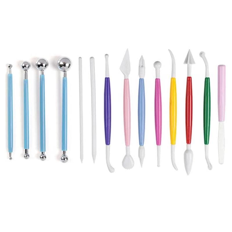 14 Pcs Clay Tools Colored Handle Lightweight Modeling Clay Sculpting Tools Set For DIY Animals