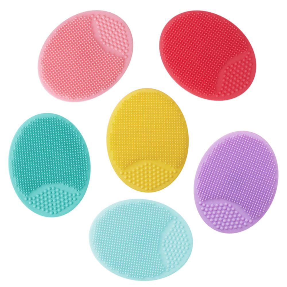 4PCS Facial Brush Silicone Cleansing Pad Pore Acne Removal Facial Brush 4PCS multicolour