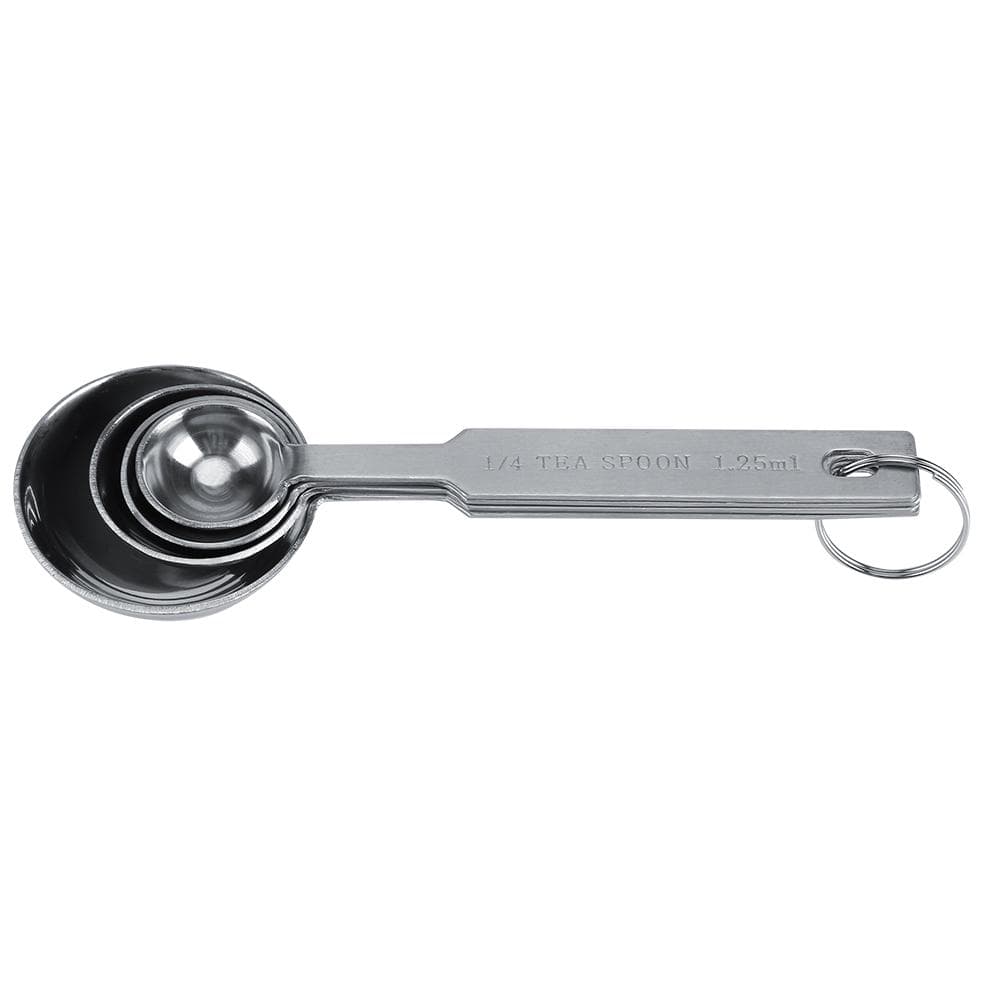 Stainless Steel Measuring Spoons Set of 4 for Dry And Liquid Ingredients