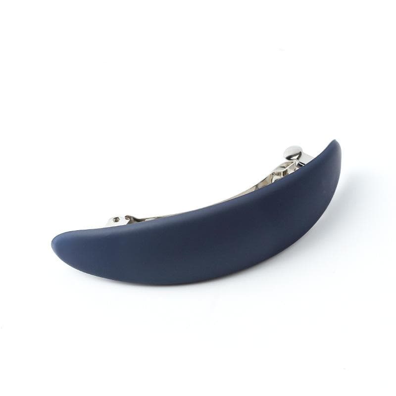 Fashion Matte Geometric Hair Clip Elegant Women Barrettes Hairpins Ponytail Holder Hairgrips Girls Hair Accessories Styling Tool navy blue
