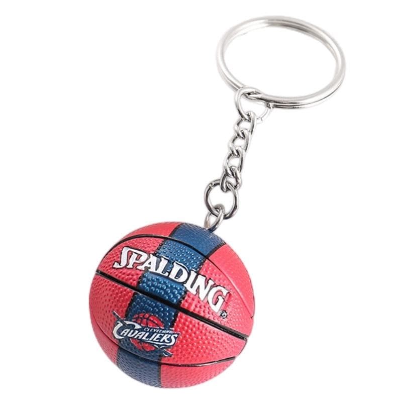 Leather Basketball Keychain With James Curry Durant Kobe Harden And Irving Pendants Cavaliers