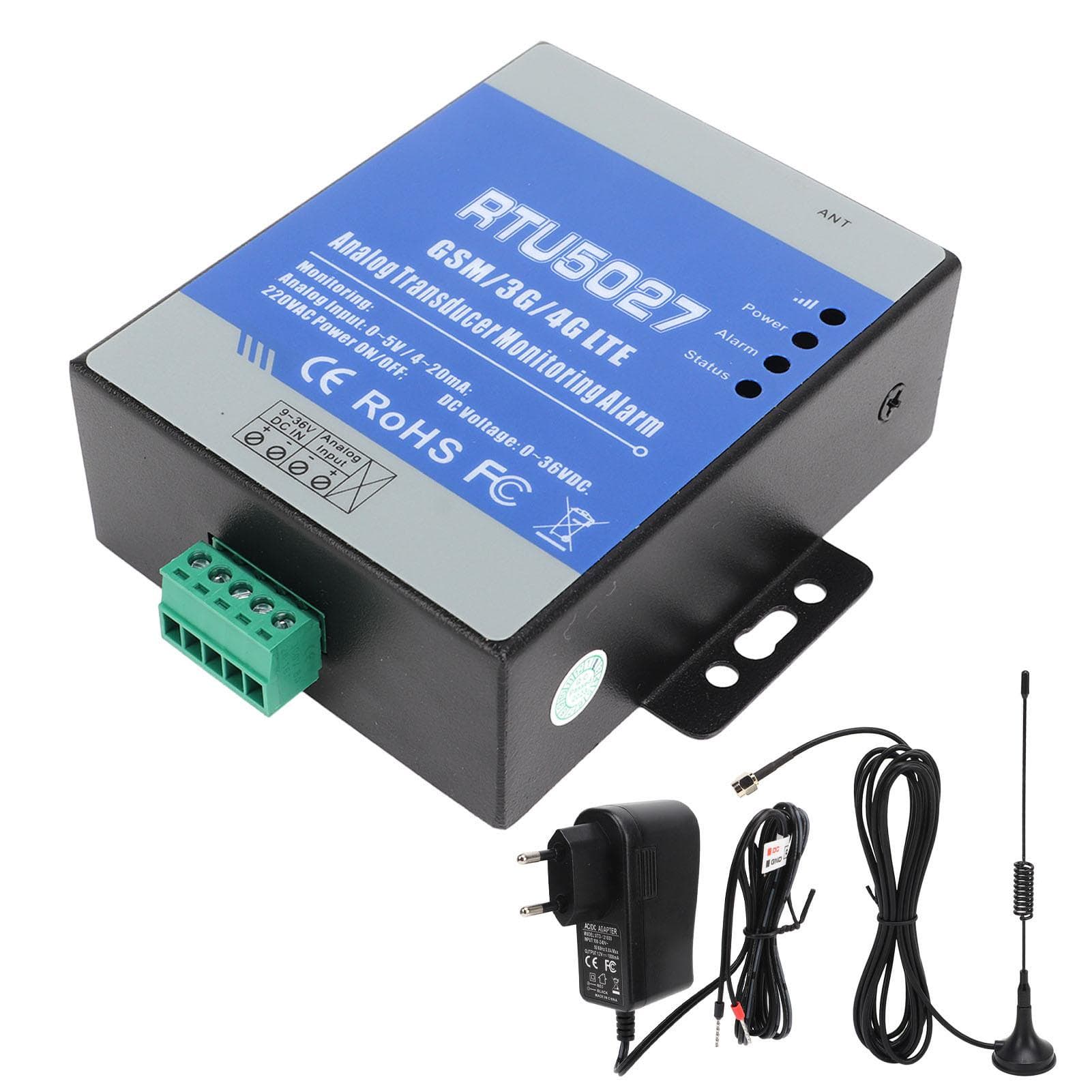 GSM Analog Alarm Metal Wireless Circuit Fault Simulation Acquisition Monitoring Alert 4GL? US Plug