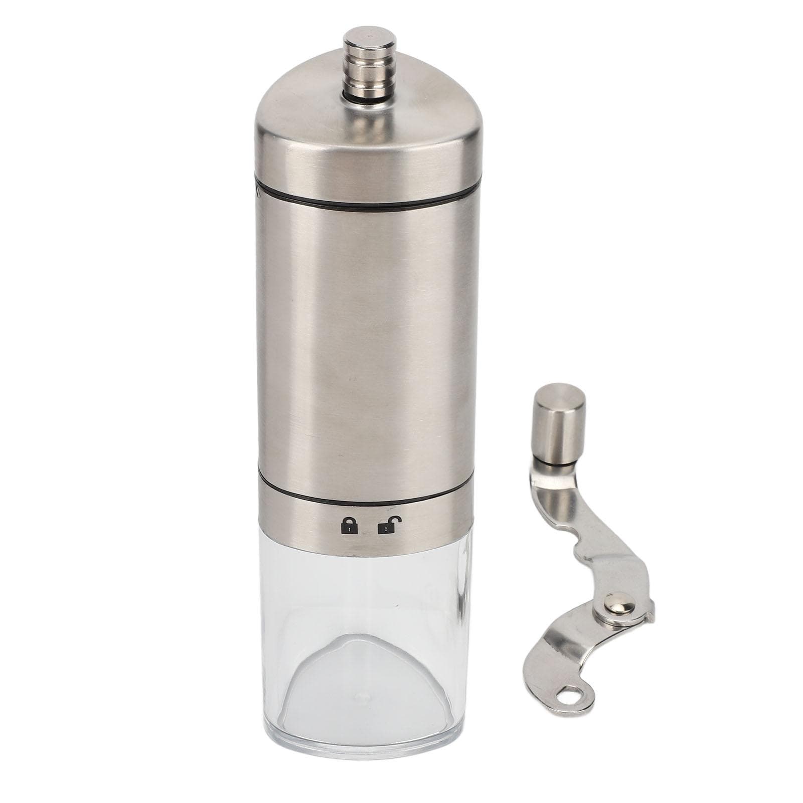 Manual Coffee Grinder 40g Stainless Steel ABS Ceramic Durable Coarse Medium Fine Easy Operation L(for 6.5-9kg)