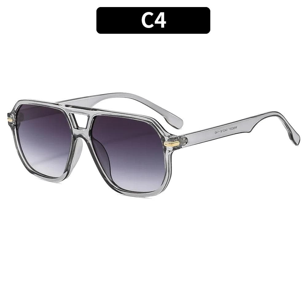 Vintage Square Sunglasses for Women Retro Fashion UV400 Protection Black Yellow Candy Color Eyewear 1PC