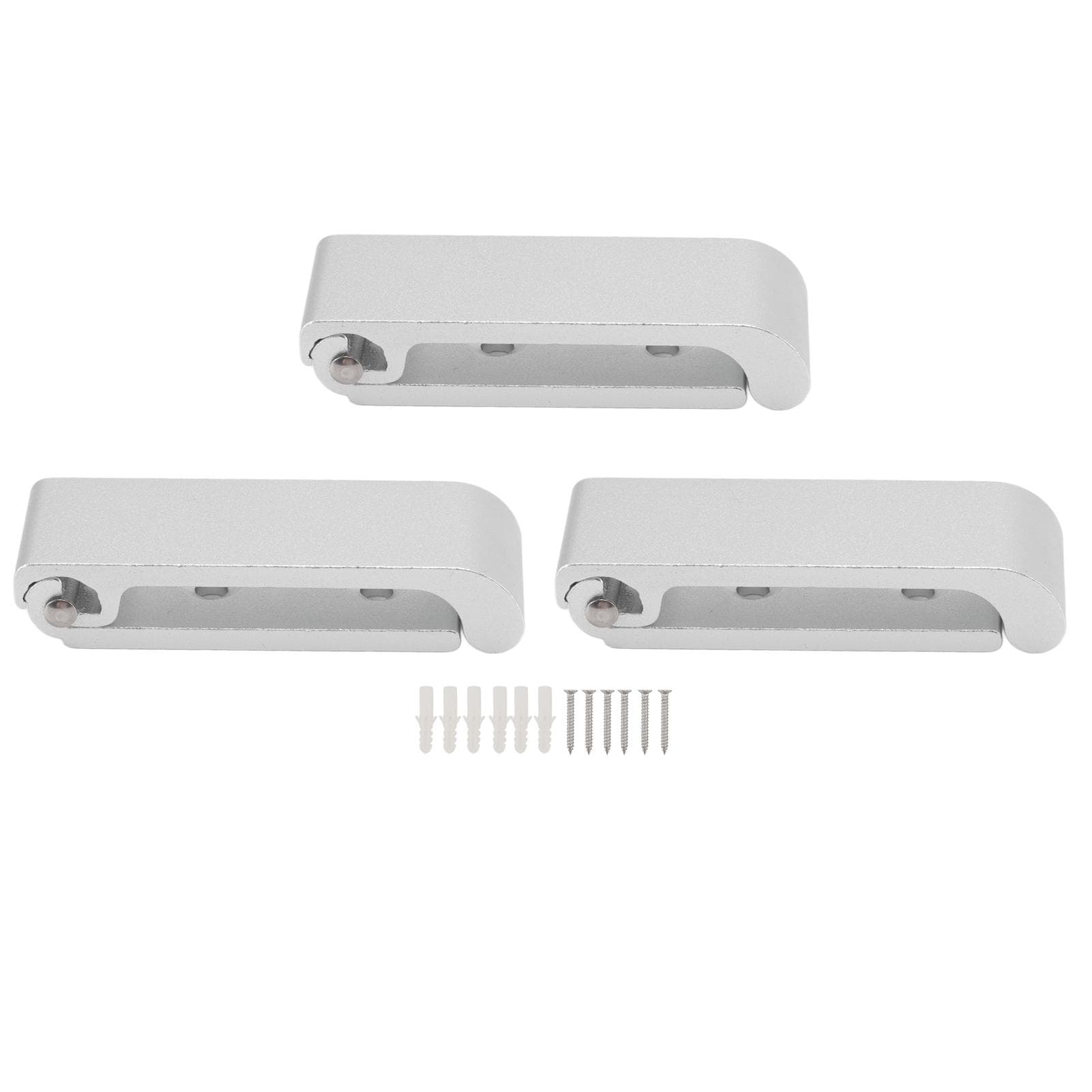 3Pcs Folding Coat Hooks Aluminum Alloy Foldable Wall Hook for Office Bedroom Living Room Dining
