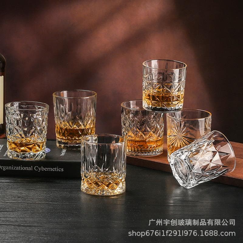 European Luxury Whiskey Glass Set - Creative, Stylish, High-Value Glassware for Home Bars and Beer Enthusiasts No. 35 Glass - 320ml