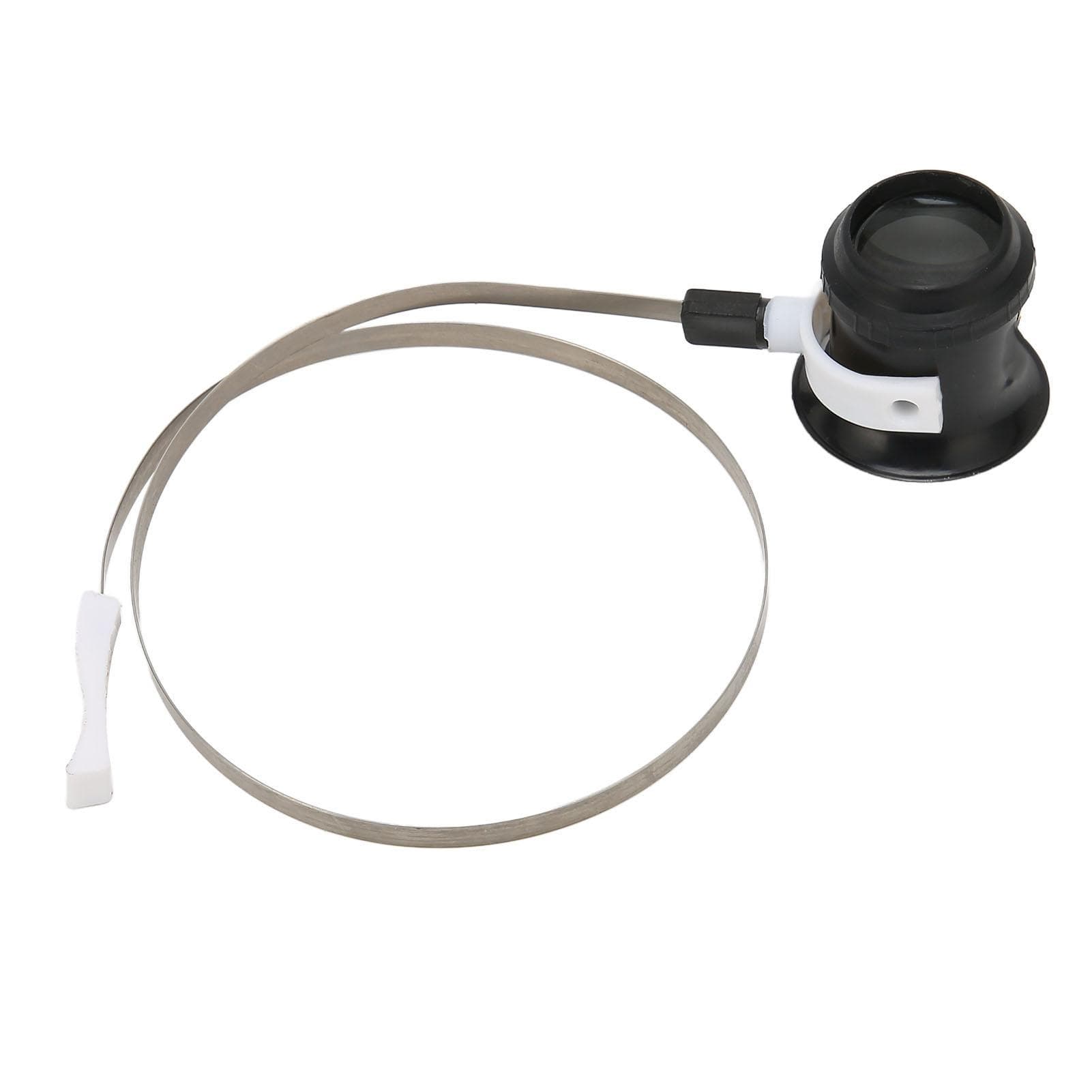 Watch Repair Magnifying Glasses Foldable Head Mounted Loupe with Stainless Steel Ring 5X