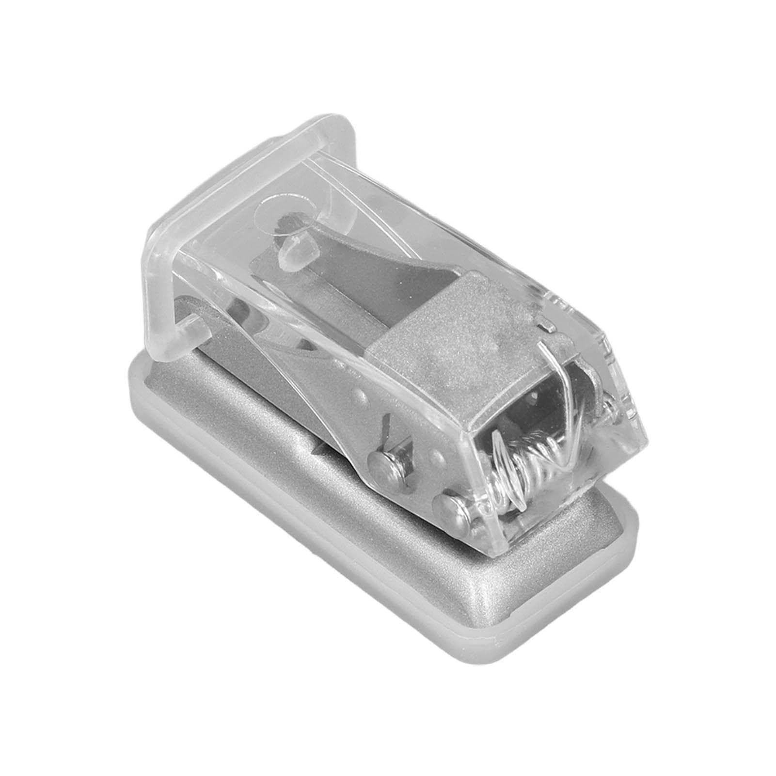 Hole Punch White Mini Handhold Manual Single Hole Hole Puncher for Scrapbooks Paper Card Crafts transparent