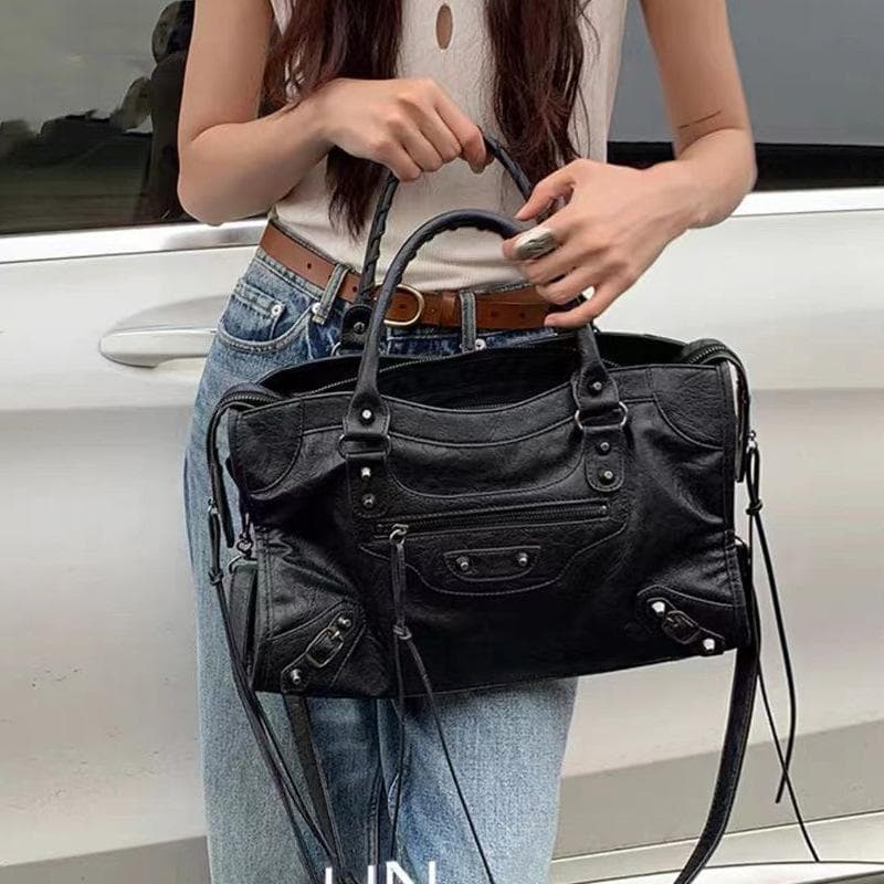 Fashionable Bag, Hot Girl Style Handbag, Large-capacity Tote Bag, Versatile Casual Single-shoulder Crossbody Bag black