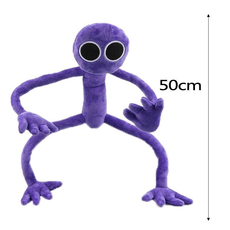 50-80cm Rainbow Friends Plush Doll Toy Game Character Cartoon Purple Monster Soft Plushie Stuffed Halloween Toys Gift for Kids 50cm
