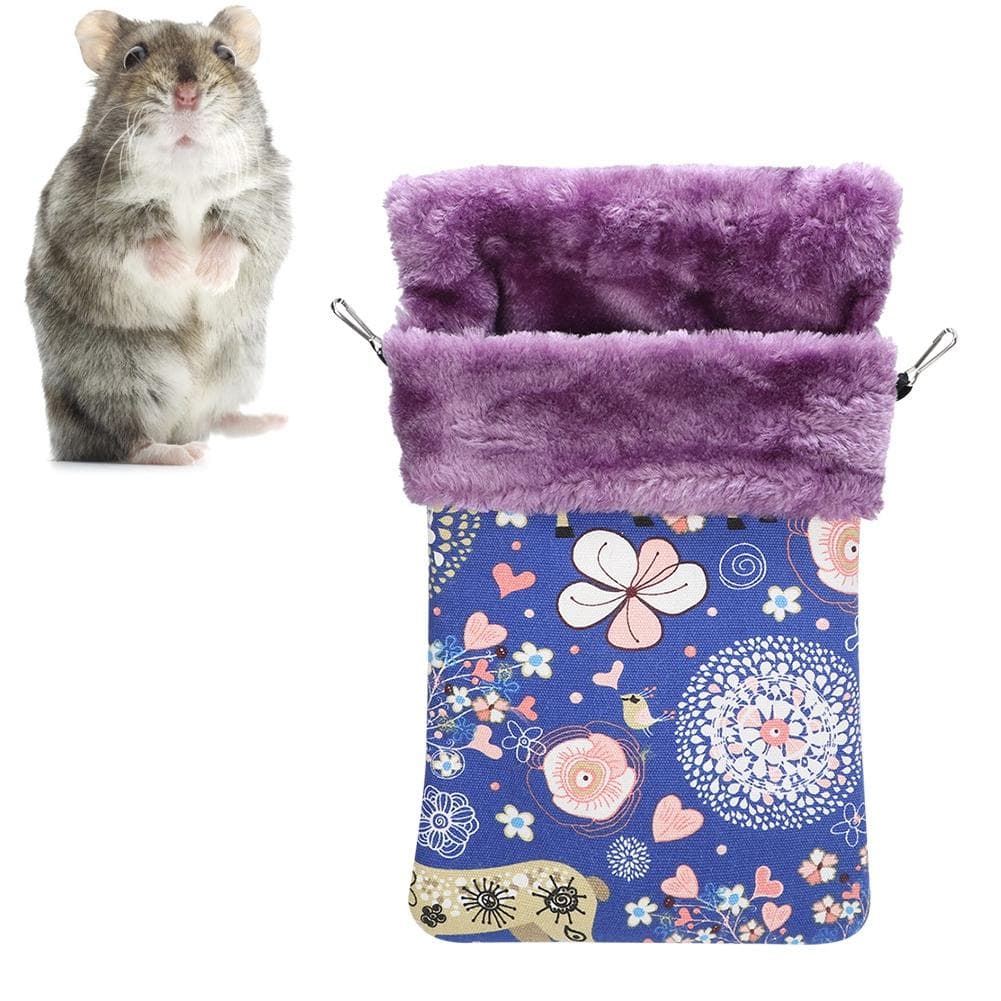 Thicken Flannelette Canvas Small Pets Sleeping Bag Warm Nest House Bed for Squirrel/Hamster/Sugar Medium 4.75L