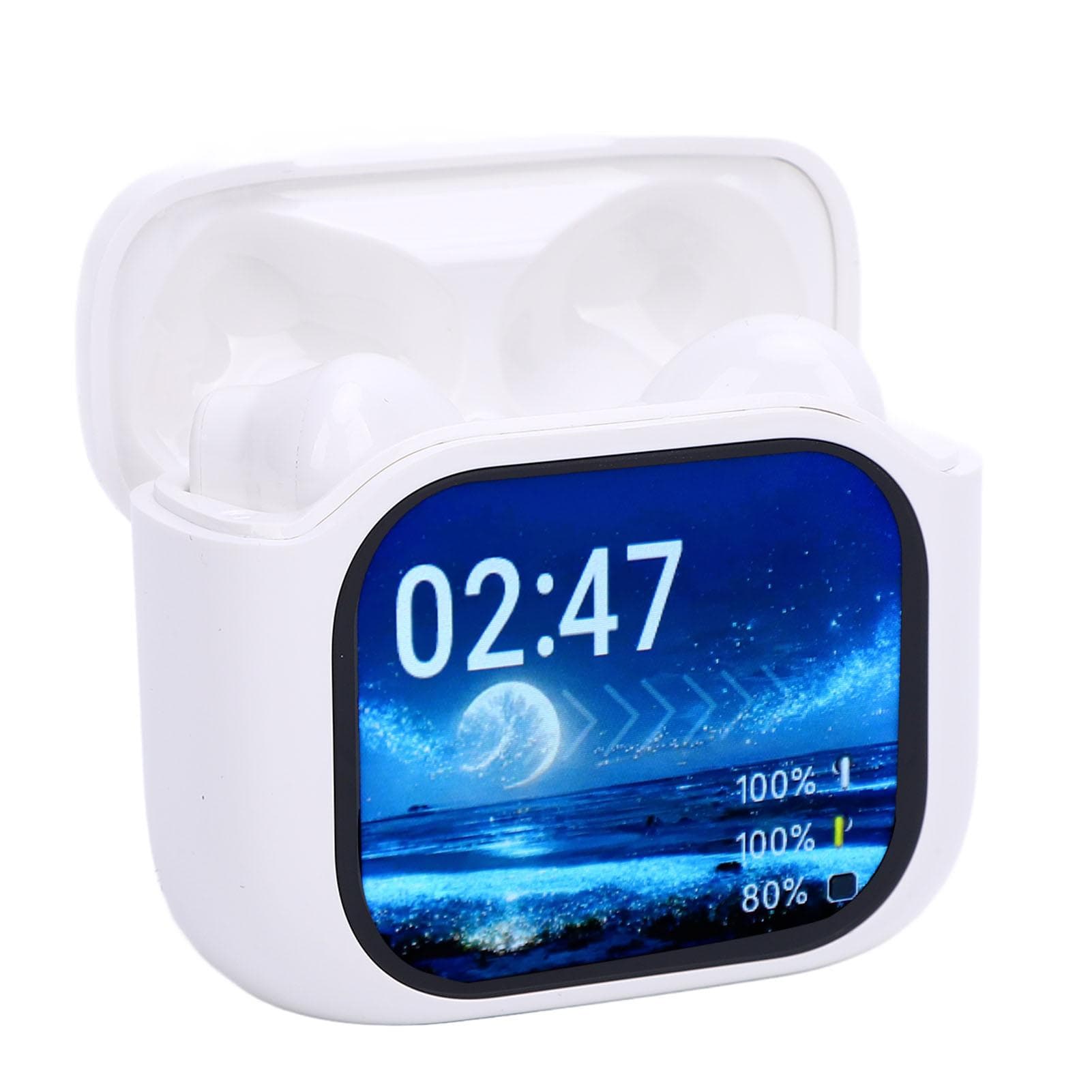 Language Translator Earbuds 144 Languages Bluetooth 5.4 HiFi Real Time Translation Earphone with white