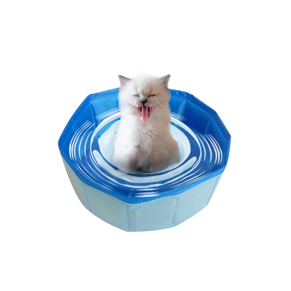 Water Outlet Cover for Foldable Pet Bath Pool Collapsible Dog Pool Pet Bathing Tub Pool blue-30X10cm blue
