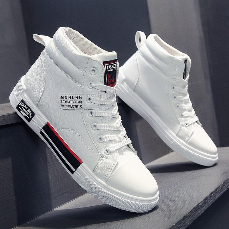 2025 Spring Korean Style White Men's Casual Fashion Sneakers 45 white