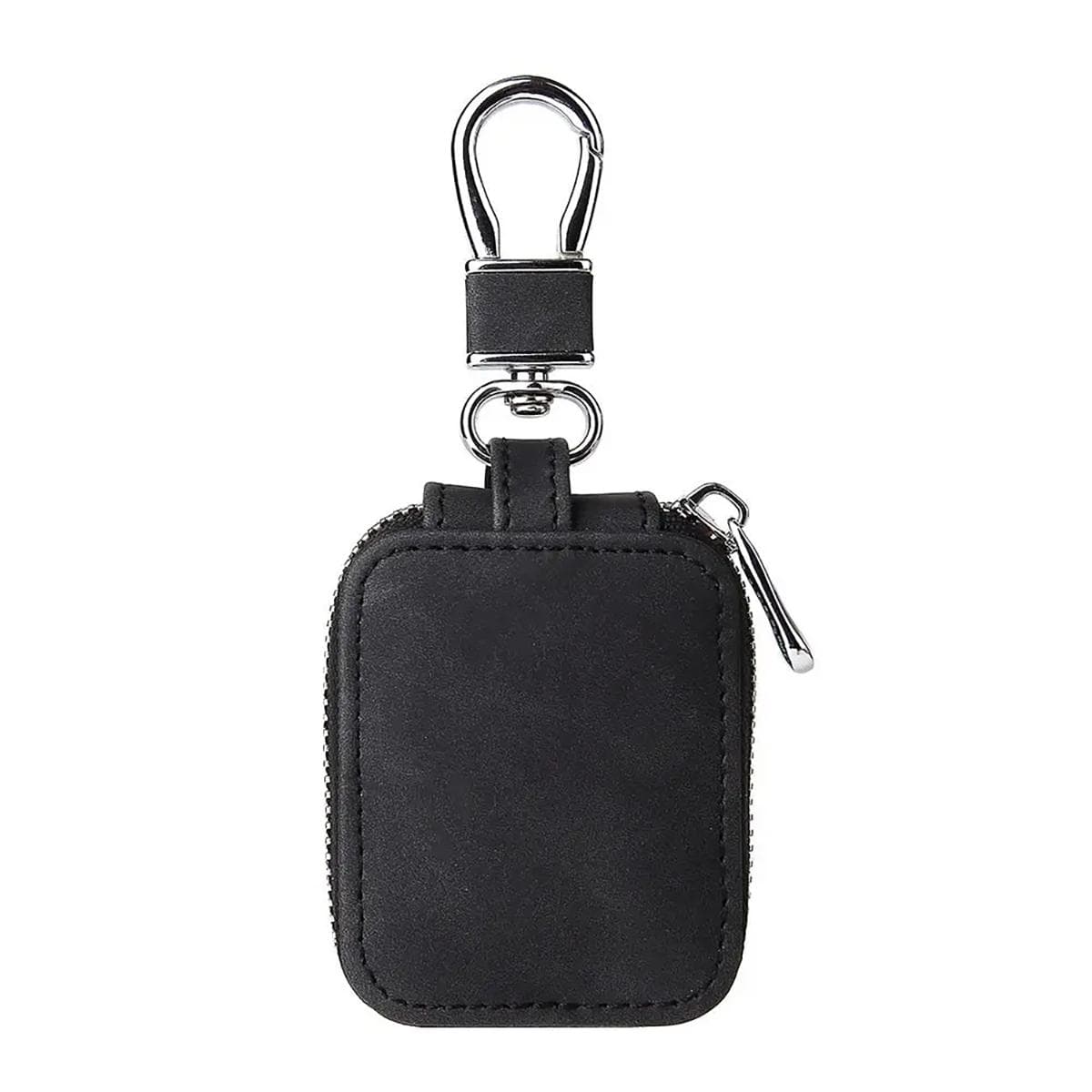 Leather Dustproof Waterproof Dropproof Anti-Scratch Travel Wireless Earbuds Bag black