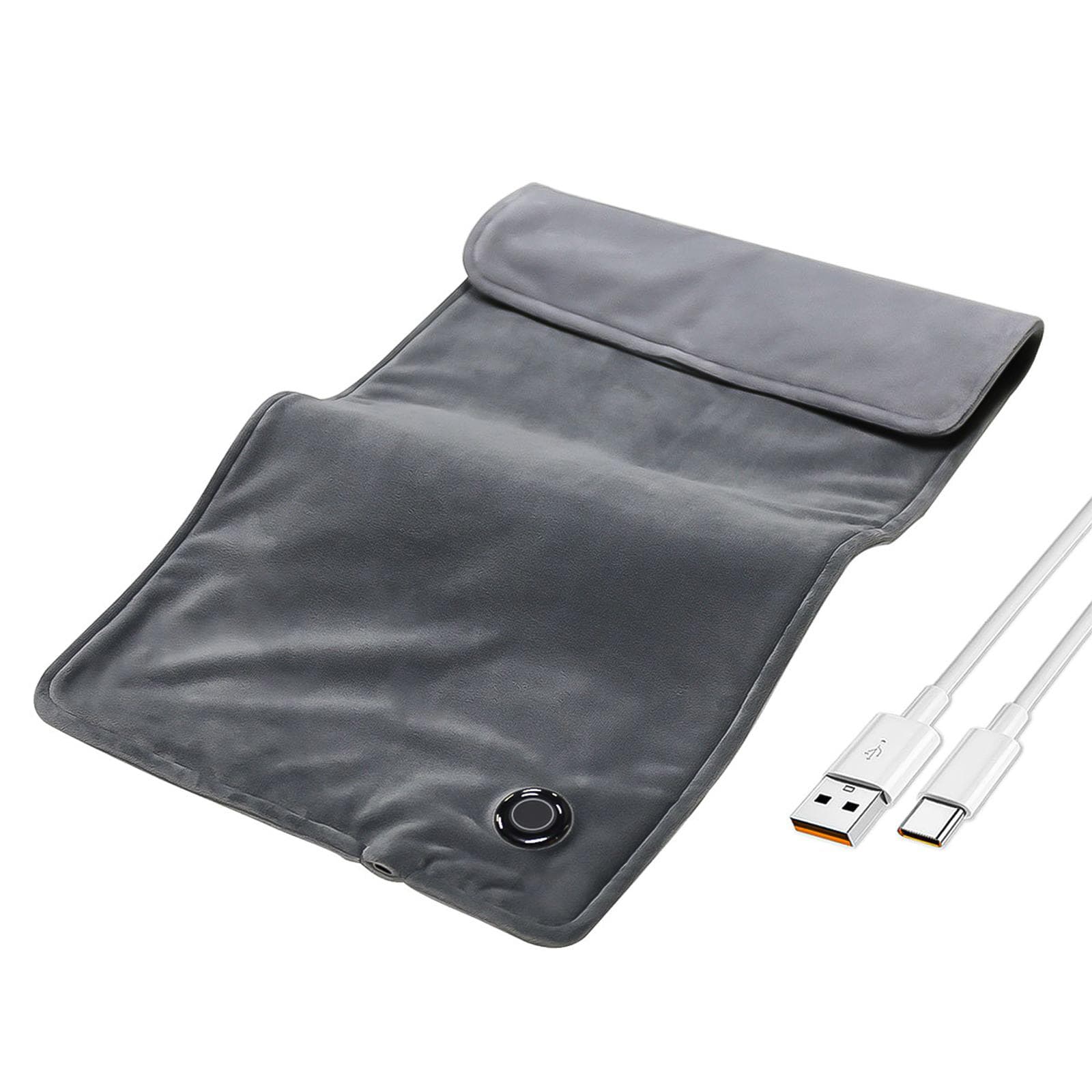 Electric Heating pad for Back/Shoulder/Neck/Knee/Leg Pain Cramps and Arthritis Relief 3 Fast grey