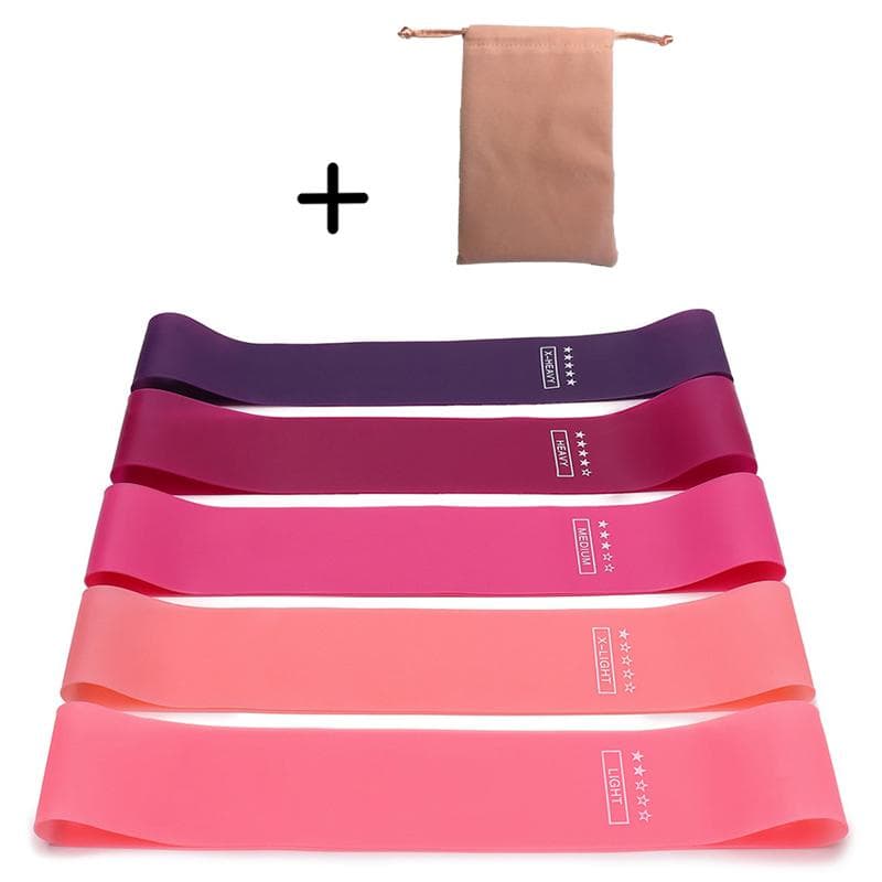 TPE Resistance Bands Fitness Set Rubber Loop Bands Strength Training Workout Expander Yoga Gym Equipment Elastic Rubber Loop 5 Pcs