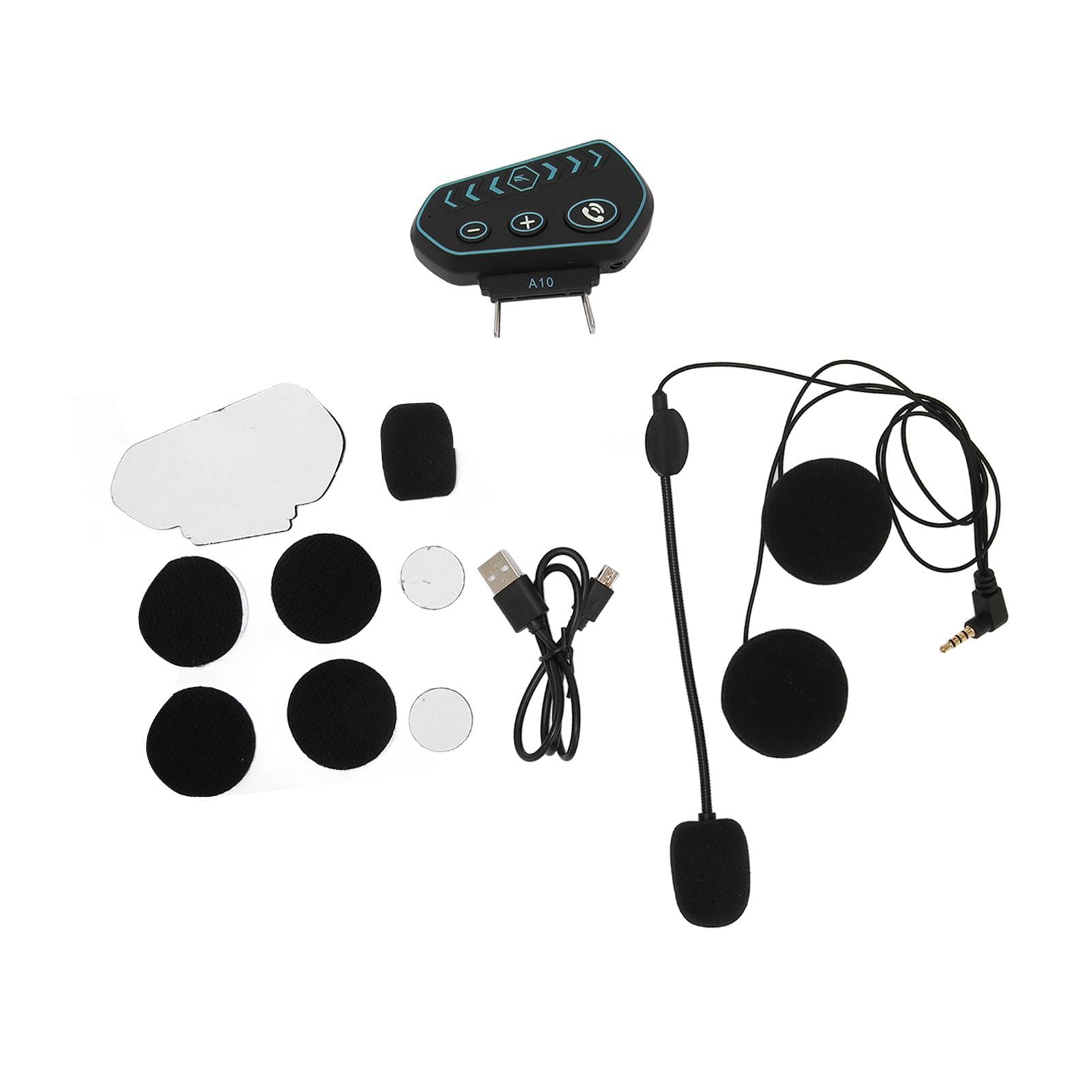 Bluetooth5.0 Motorcycle Helmet Headset Waterproof Stereo Music Handsfree Call GPS Noise Reduction