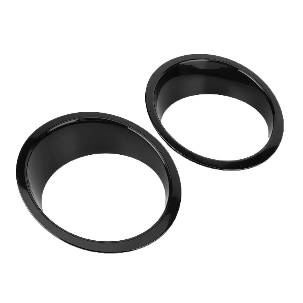 1 Pair Car Front Headlight Lamp Cover Trim Fit for Jeep Wrangler 20072017Bright Color black