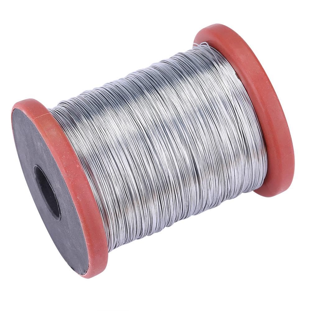 1 Roll 500g Stainless Steel/Iron Wire for Beekeeping Beehive Frames Tool (Stainless Steel Wire)