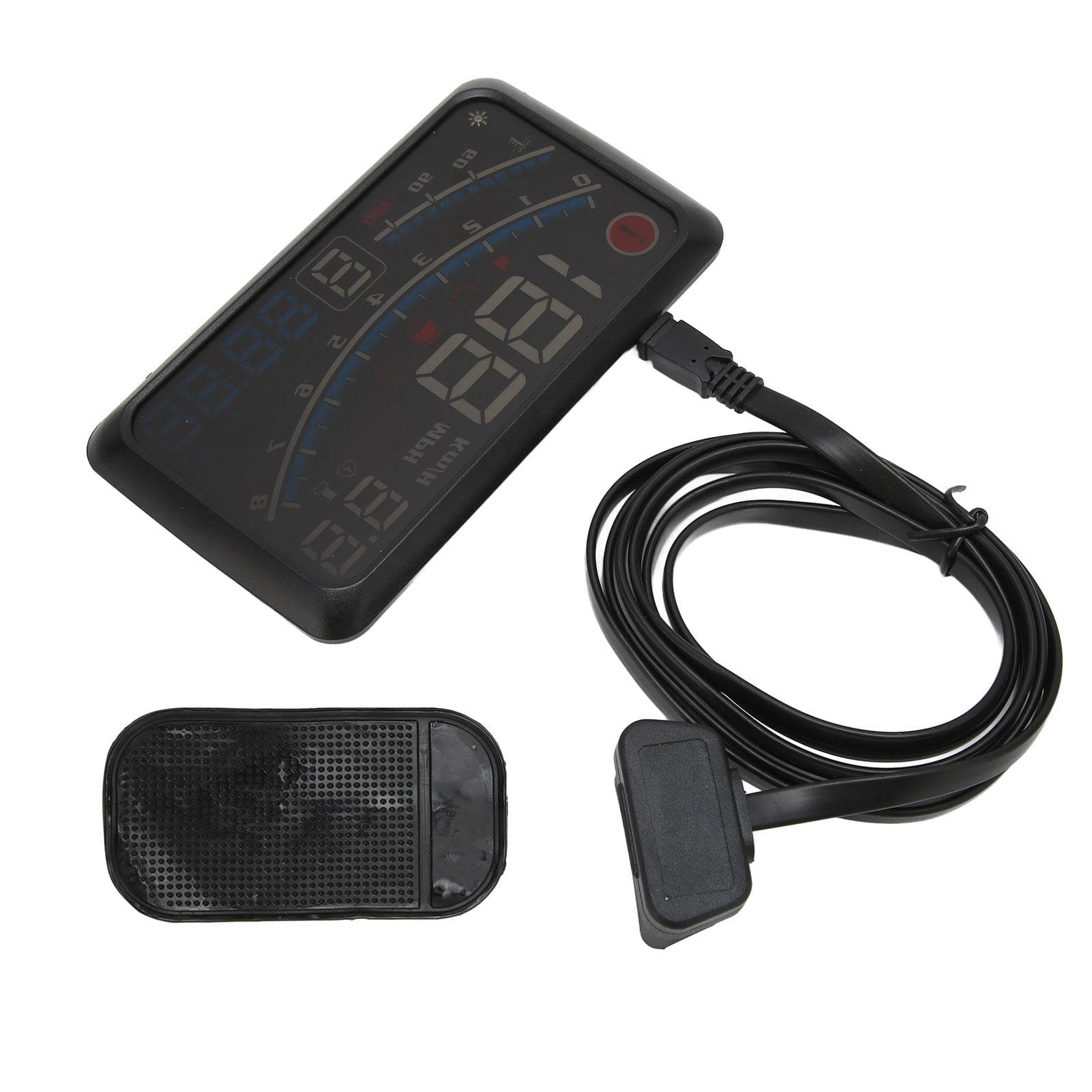 5.5in Car HUD Display Multifunction Windshield Screen Projector Safe Driving for OBDII Vehicle